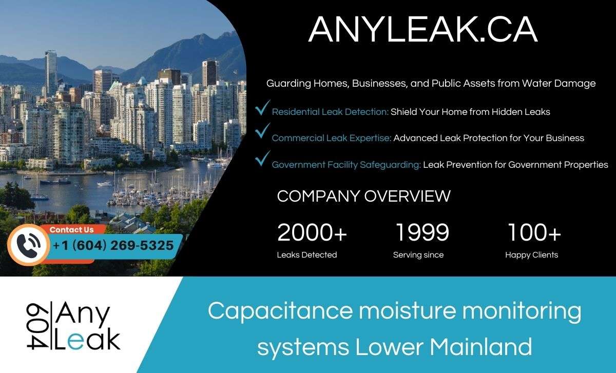 Capacitance moisture monitoring systems Lower Mainland 1 ANYLEAK.ca 4