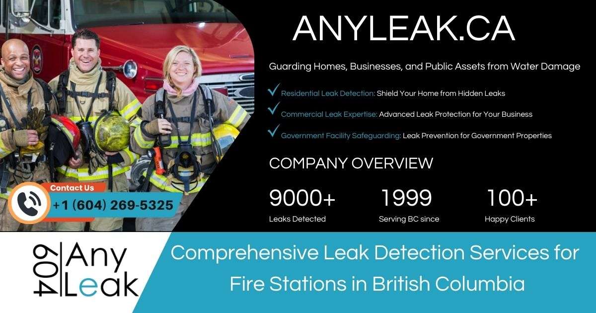 Fire station leak detection services in British Columbia