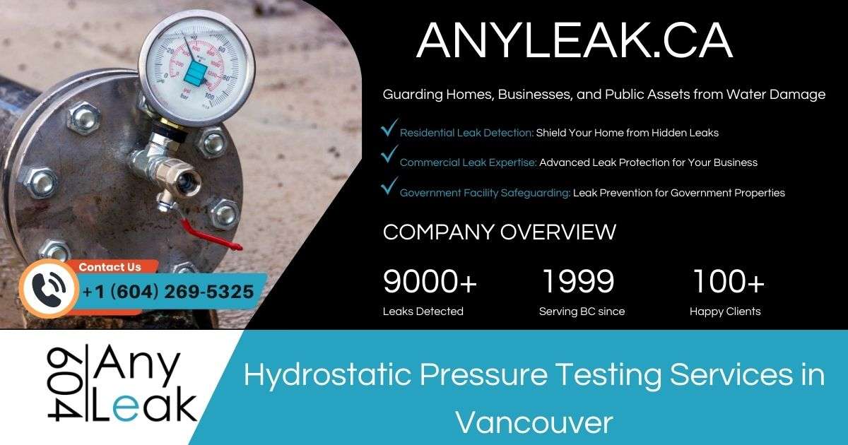 Hydrostatic Pressure Testing Services in Vancouver 1 Hydrostatic Pressure Testing Services in Vancouver