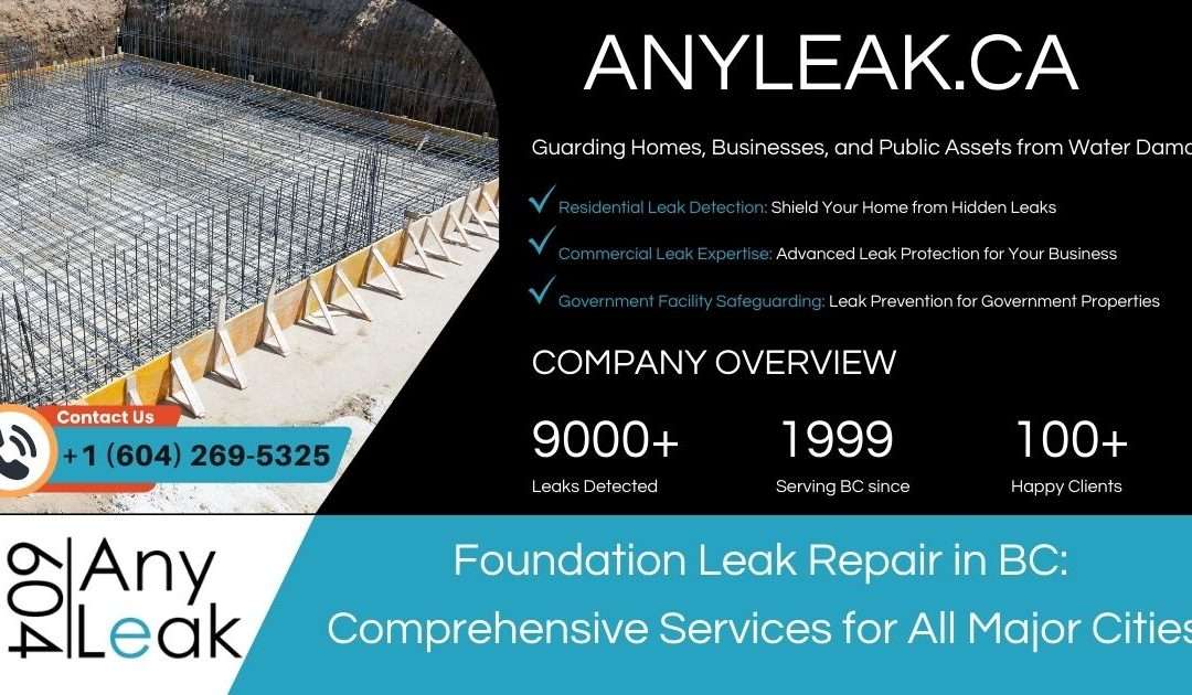 Foundation Leak Repair in BC